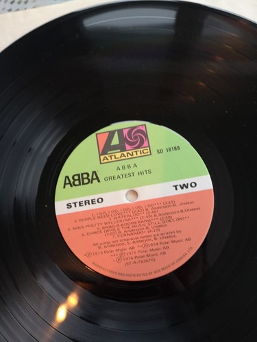 Abba Greatest Hits Vinyl LP Atlantic SD 18189 Nice 1976 Canada Wea Mamma Mia SOS - Picture 14 of 17
