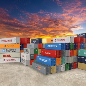 HO-Scale-40ft-Containers-Shipping-Container-Freight-Car-Railway-Modeling-C8746