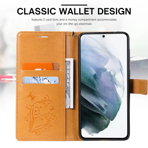 Butterfly Leather Card Wallet Case For Samsung S25 S24 S23 S22 S21 Ultra Plus - Foto 23 di 72