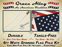 Flag Pole Kit: Outdoor Flag Pole Kit Includes Us Flag Made In Usa, Flagpole And on sale Flag Pole Kit: Outdoor Flag Pole Kit Includes Us Flag Made In Usa, Flagpole And on sale