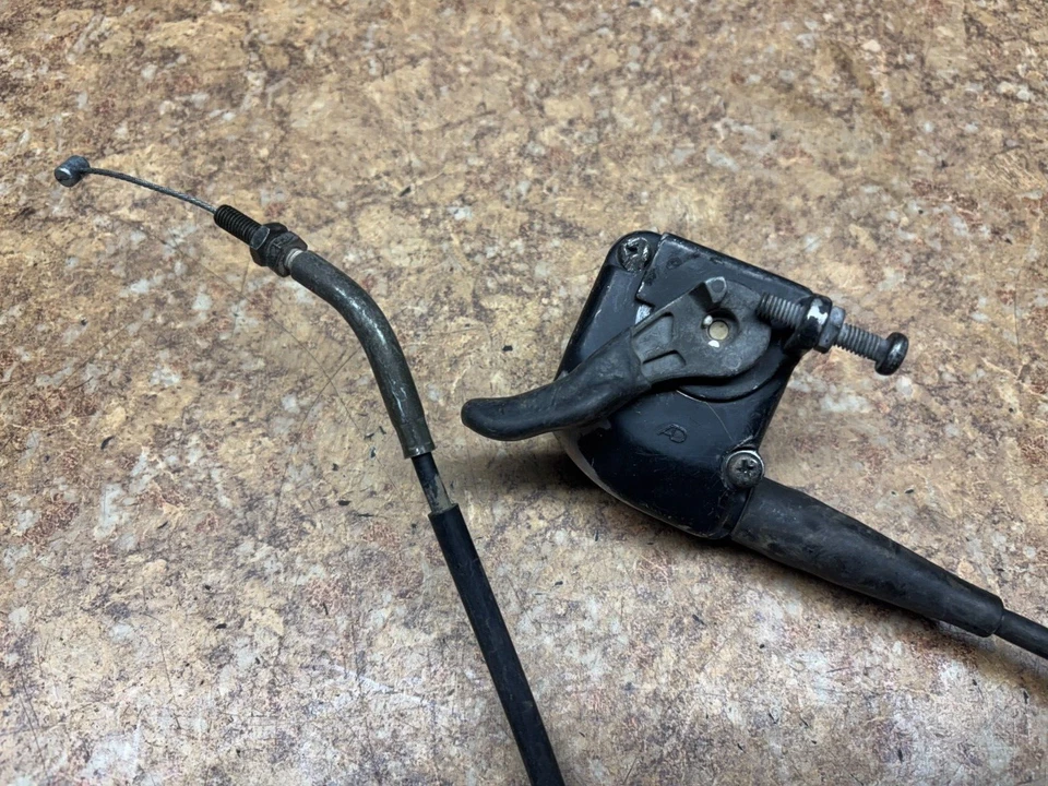 1998 Kawasaki Prairie KVF400 ATV Right Thumb Throttle & Cable KVF400A KVF 400 A7 - Image 2 of 4