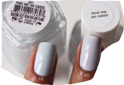 Nagellack Essie US Version, Nr. 857 find me an oasis, Baby blau, 13,5ml NEU.