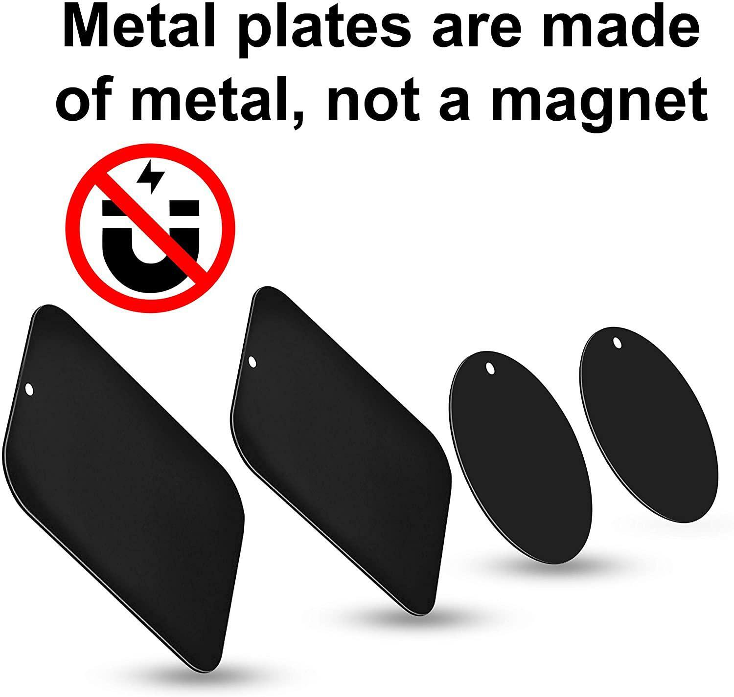Universal Metal Plates with 3M Adhesive for All Car Mounts