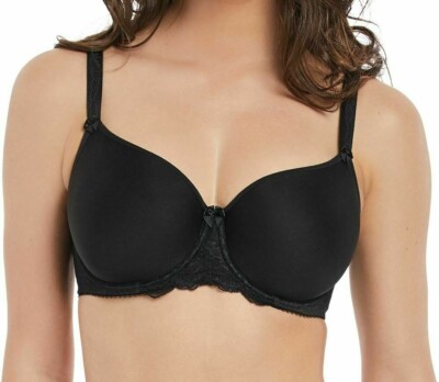Fantasie Rebecca Spitzen BH Gr.36GG schwarz gepolstert Spacer Vollschale T-Shirt 9421