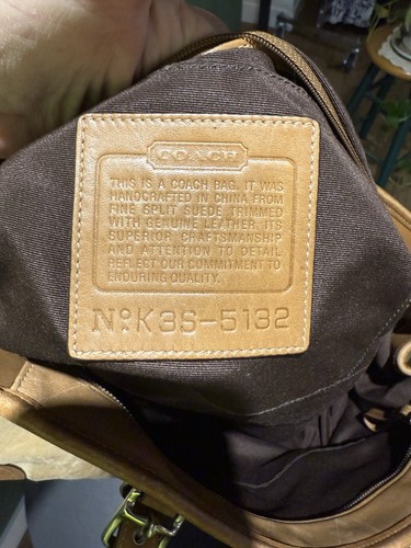 Vintage Suede & Leather Coach tote bag. - Picture 8 of 13