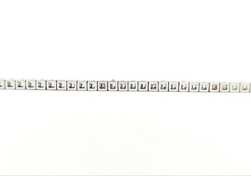 Bracciale Modello Tennis Oro bianco Smeraldi e Diamanti 18kt-750 Made In Italy - Foto 7 di 11