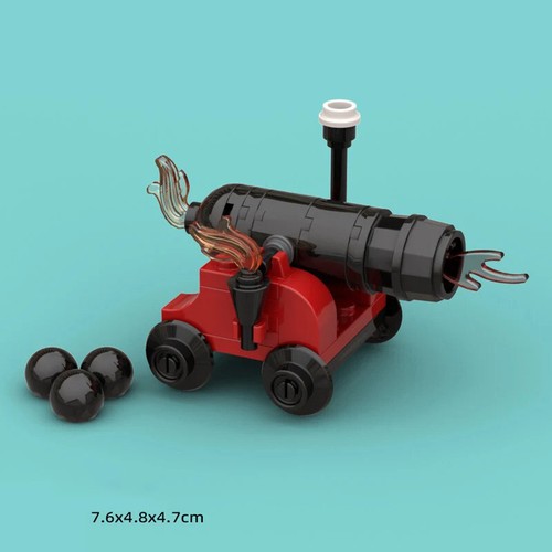 MOC Cannone medievale pelle di pecora rack mappa per set blocchi da costruzione LEGO - Foto 9 di 16