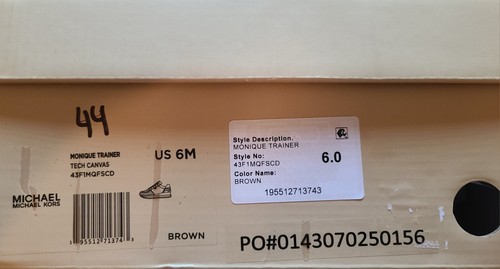 Michael Kors MONIQUE Trainer Canvas Shoe (6M) - Picture 12 of 12