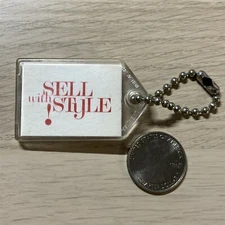 1960's Coca Cola Coke Sell With Style Salesman's Promo Keychain Key Ring #42323