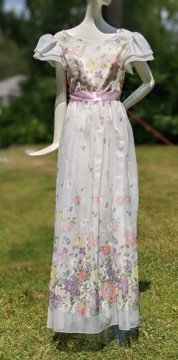 vintage organza dress Vintage Organza Dress