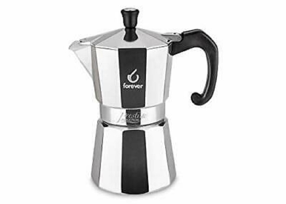 Caffettiera Forever Prestige moka alluminio 6 tazze caffè induzione mshop