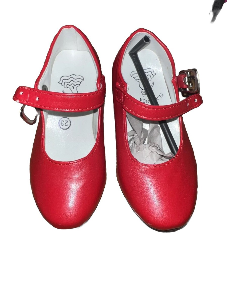 Flamenco Shoes Girls Flamenco Dance Shoe Heel Ballroom Tango Dance