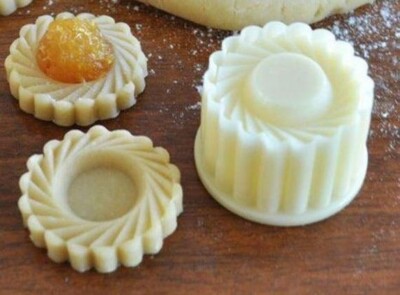 Pineapple Tart Jam Marmalade Thumbprint Linzer Cookies Malaysian Cutter mold 2'' 