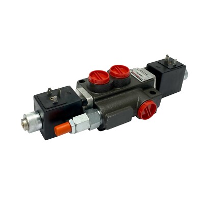 1 Spool Solenoid 12V DC Hydraulic Control Valve Double Acting 13 GPM 3600 PSI