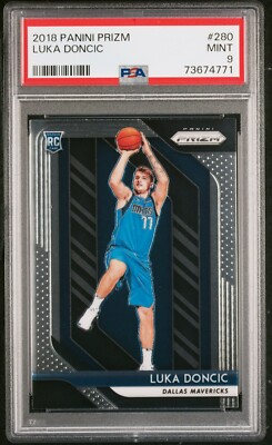 2018 Panini Prizm Luka Doncic Psa 9 #280 Lakers Mavericks RC 