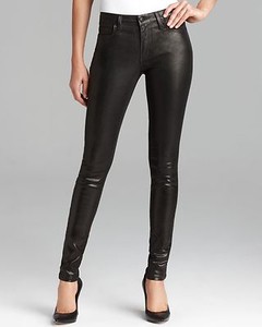 metallic black jeans