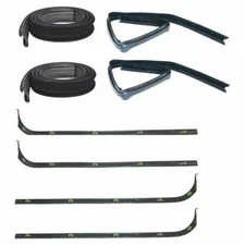 Inner & Outer Sweep Belt & Glass Run Window Channel, Kit, 67-70 Ford F Pickup