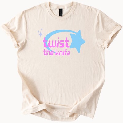 Twist The Knife Pastel Star Graphic TShirt Soft Aesthetic Cute Tee
