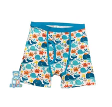 Adult box briefs Baby Whales print underpants