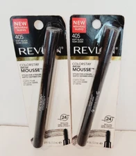 Revlon ColorStay Brow Mousse 405 Soft Black - Lot of 2