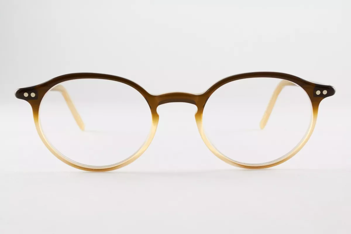 Rare Authentic Lunor Mod. 215 col. 23 44mm Brown Faded Frames