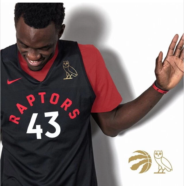 OVO x Raptors Practice Jersey Black/Grey Men's - FW20 - US