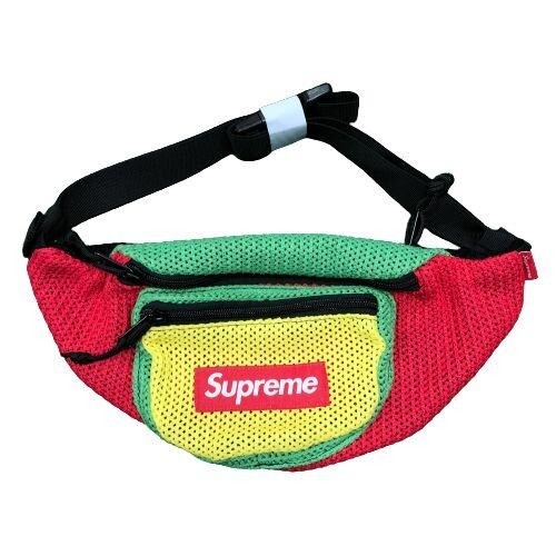 Small Shoulder Bag Cordura Red Mesh 