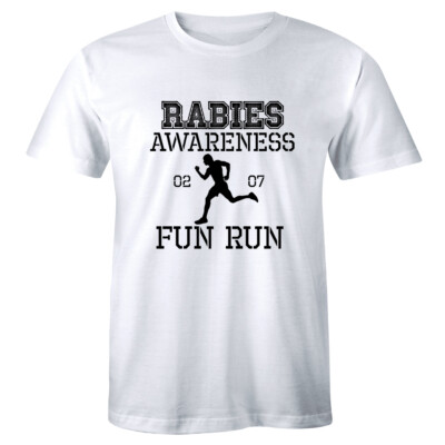 Rabies Awareness 2007 Fun Run Scott TV Show Sitcom Funny Mens T-shirt Humor
