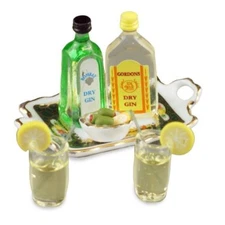 Dollhouse Miniature Reutter Porcelain Gin & Tonic Bar 1:12 B161 Dollys Gallery