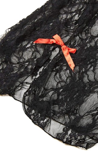 Plus Size Sexy Lingerie Set for Women Lace Nightwear Perspective Sleepwear Gifts - Picture 9 of 14