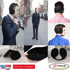 2 X Ear Muffs Winter Ear warmers Fleece Earwarmer Men Women Behind the Head Band
