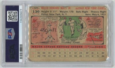 Maiページ 1956 Topps 130 Mays PSA 1 (wb) 718619 | eBay