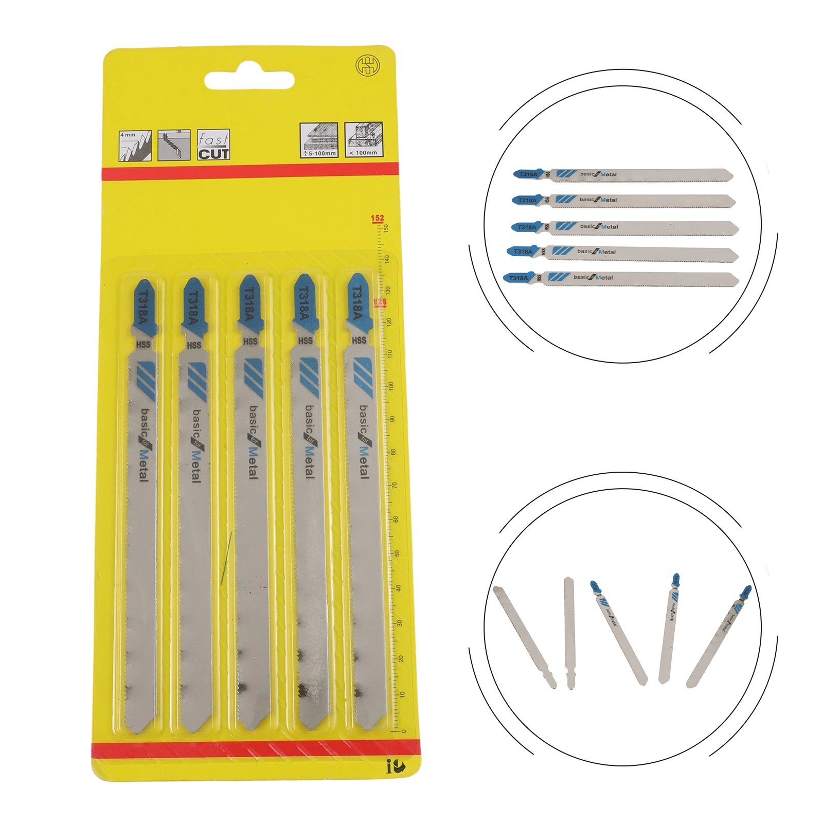 Curved Extra Long For Metal Cutting Jig Blades Jigsaw Blade T318A 2021 New