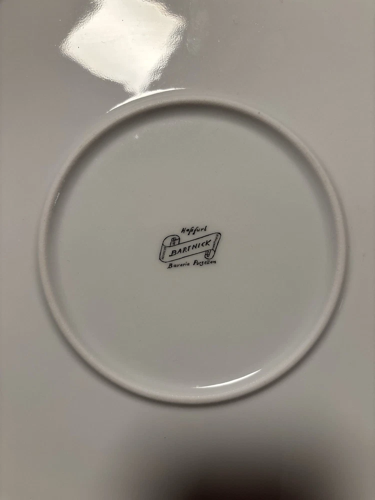 Vintage Tortenplatte 32 cm, Bavaria Bartnick Porzellan, Rosen Dekor