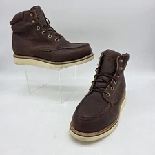Chippewa Boots Edge Walker 25341 Men 8EE Brown Leather Waterproof Moc Toe FLAW