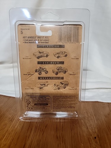 1991 Hot Wheels Blue Card-Collector #5 GOOD HUMOR TRUCK White w/5 Spoke Wheels - Afbeelding 4 van 4