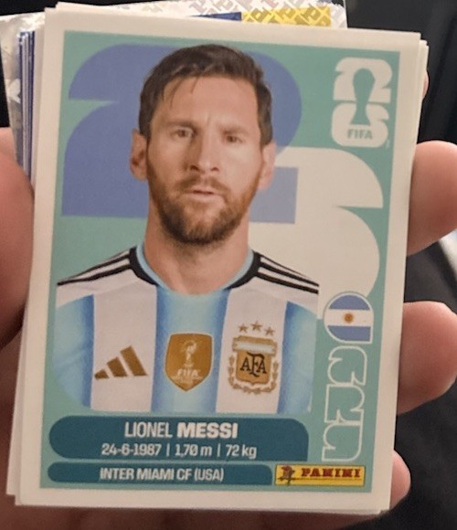 Panini FIFA World Cup 2026 Lionel Messi ARG 17 Sticker Argentina Inter Miami