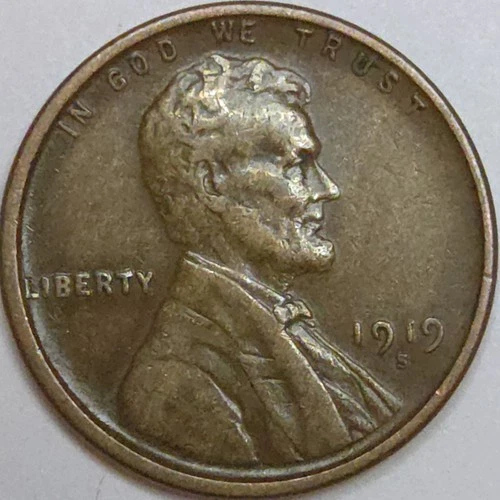 1919-S Lincoln Wheat Cent - XF (Lot#1)