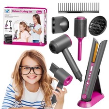 Girls Hair Salon Toys for Girls Beauty Salon Deluxe Styling Set -Hair Dryer T...