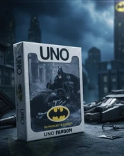 Uno Fandom Batman Batmobiles Gadgets Card Game Deck Mattel New Sealed Dc Comics