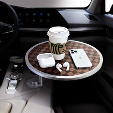 Car Tray Table  Car Desk for Laptop with 2 Risers and Anti-Slip Pad, 360 