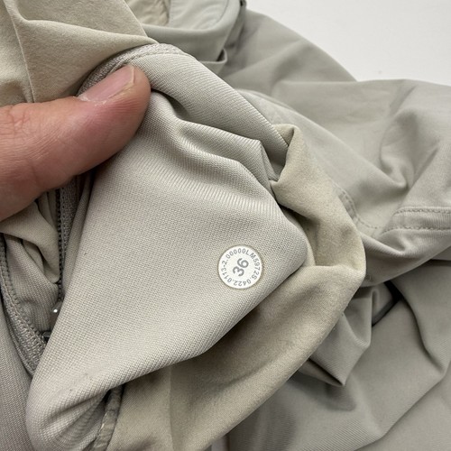 Pantaloni chino Lululemon ABC uomo 36x31 flat front performance commission grigio golf - Foto 14 di 14