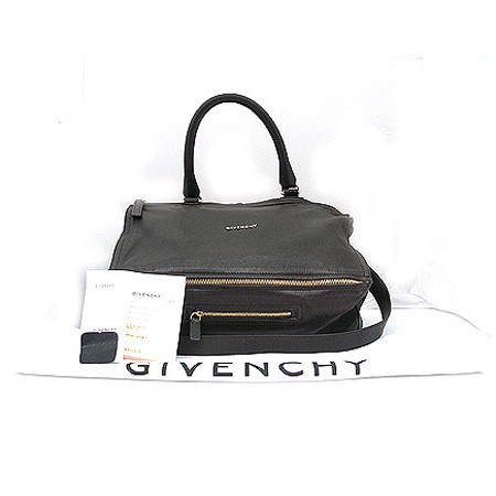 Givenchy Pandora L Dark Brown Calfskin Logo 2-Way K-Pop