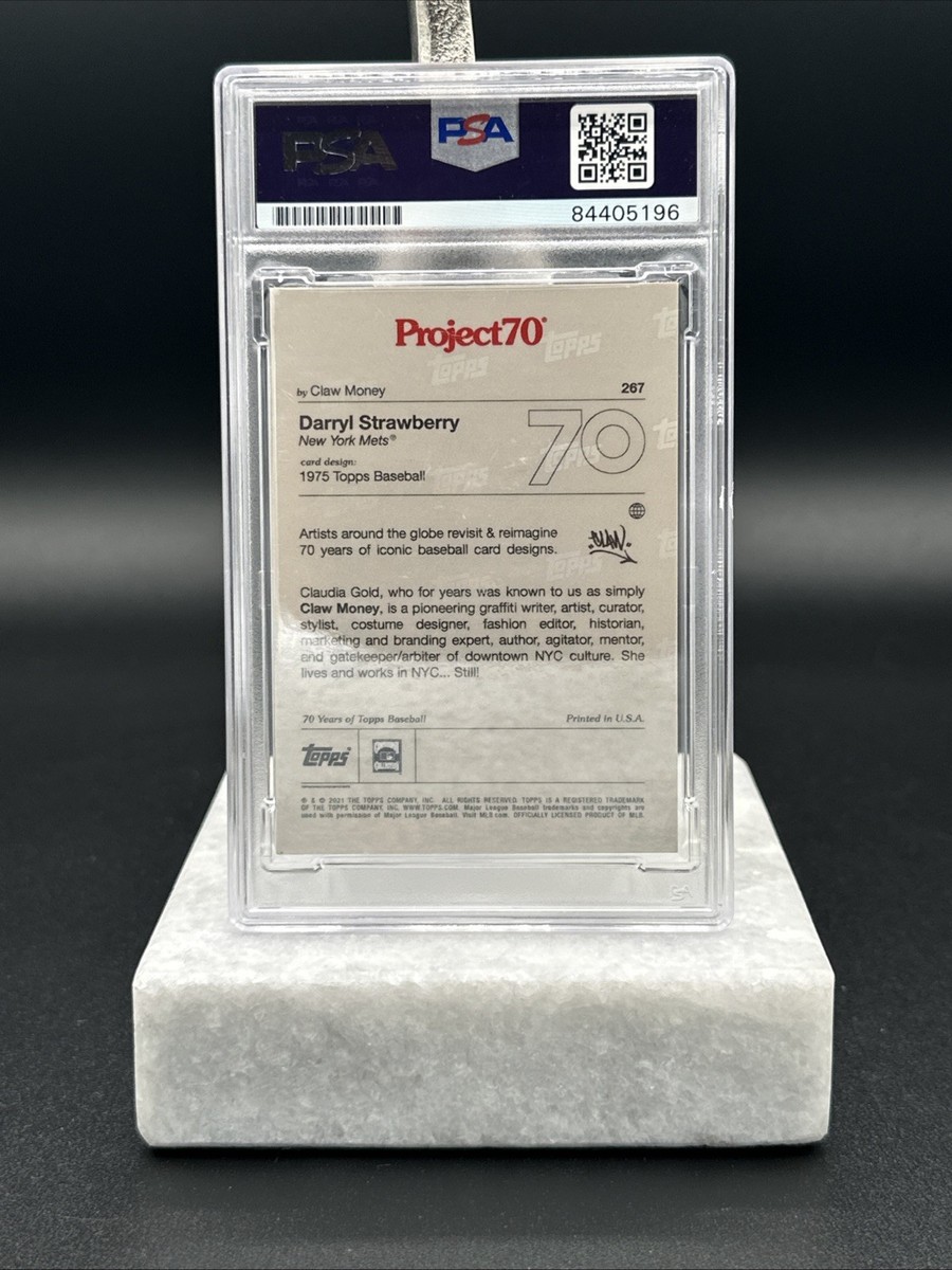 🔥 Darryl Strawberry 2021 Topps Project 70 Claw Money PSA New York
