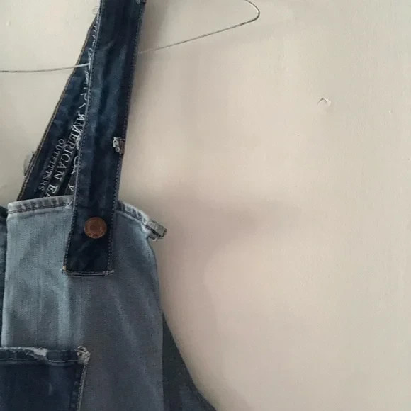 OOAK Handmade American Eagle Patchwork Denim Over… - image 3