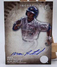 2014 Bowman Inception AUTOGRAPH ON-CARD ROOKIE Max Pentecost Blue Jays PA-MP RC. rookie card picture