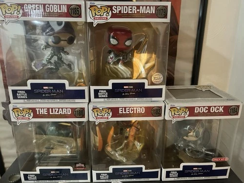 Spider-Man No Way Home 5- Pack Lizard Doc Ock Peter 1 Electro Green Goblin Funko