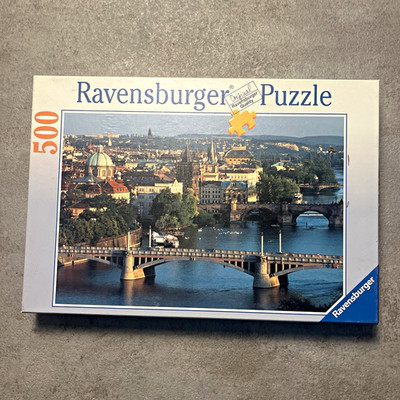Ravensburger Puzzle 500 Teile Stadtansicht mit Brücke Architektur Städte