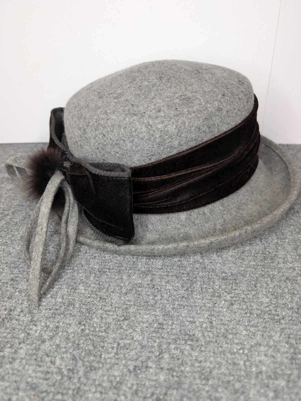 Fedora Sorbatti Chapeau Melon Sorbatti Pliable Feutre Laine Noir