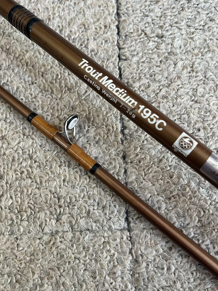 Olympic Vintage Trout Medium Rod 195C Gungrip Rare Retro Used - Image 4 of 4
